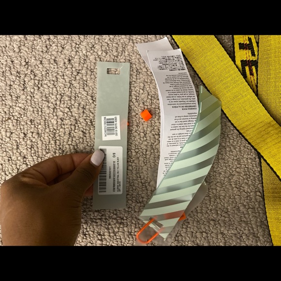 100% Authentic Yellow Off-White Industrial Belt - Picture 4 of 6